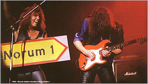 1985 - The Norum sign was borrowed and used sometimes during the spring tour - here in stersund on April 19.
